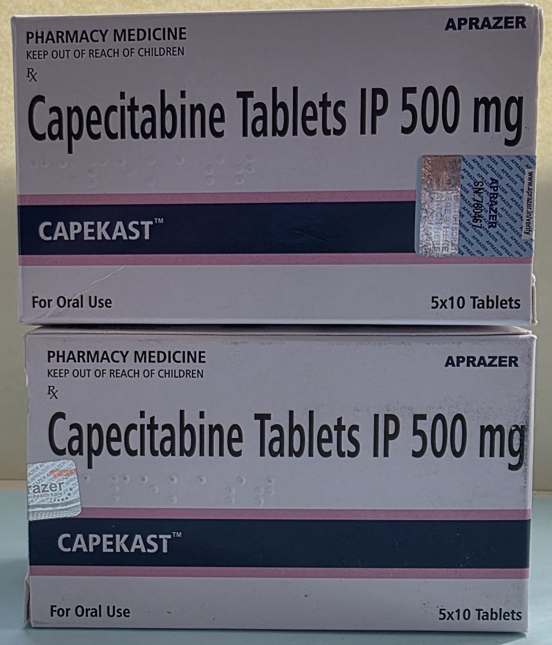 Capekast 500мг №50табл